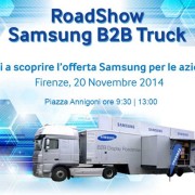 RoadShow Samsung B2B Truck a Firenze il 20 novembre