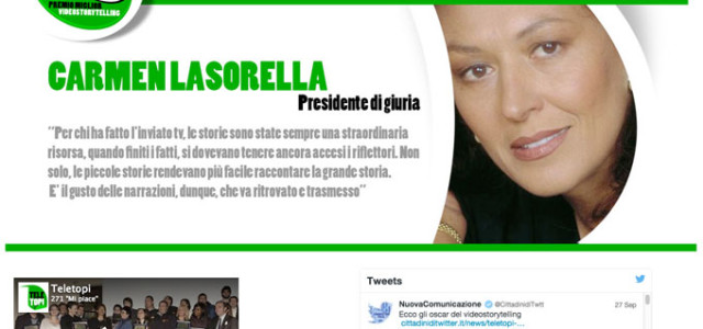 Al via TELETOPI 2015, gli oscar del videostorytelling