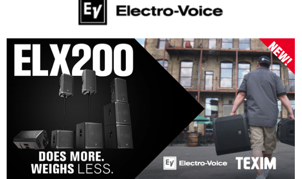 Controllo remoto sui diffusori Electro-Voice Serie ELX200