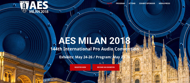 AES e il principale evento europeo audio dell'anno