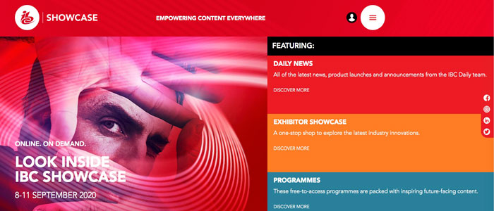 Il tradizionale IBC Show ad Amsterdam di settembre "rinasce" virtuale