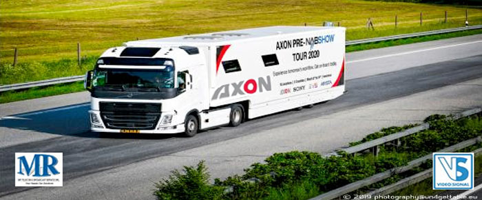L'OB van Axon porta le tecnologie in tour per l'Europa, in Italia il 16 marzo