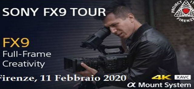 Sony e Project Italia con la camera PXW-FX9 & XDCA-FX9 a Firenze l’11 febbraio