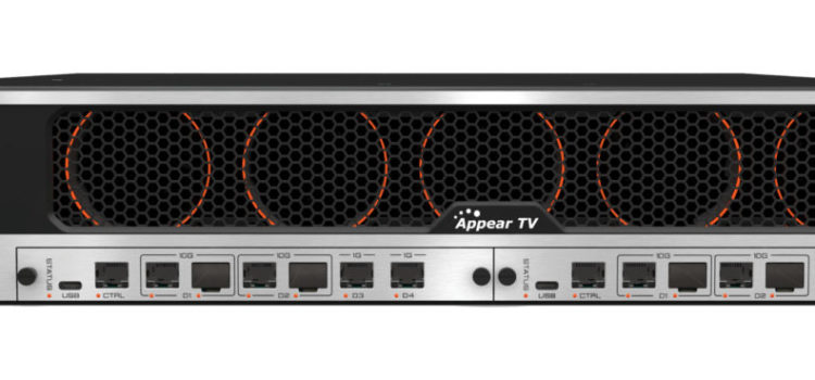 Appear tv: la piattaforma encoder X consuma 35 W per codificare un canale 4K live su HEVC