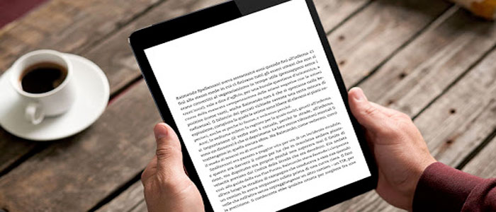 Il lockdown fa bene all'eBook, +7,9%
