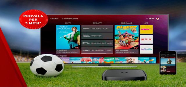 Vodafone TV, le nuove offerte con Amazon Video, Sky e DAZN