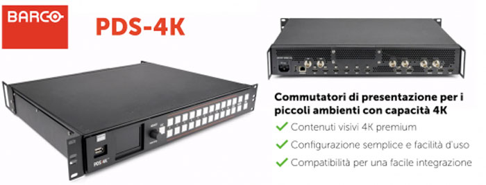 Barco PD-S4K: nuovo mixer grafico 4K