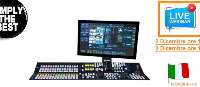 2 e 3 dicembre, Video Progetti presenta il mixer video Grass Valley KULA
