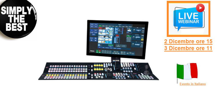 2 e 3 dicembre, Video Progetti presenta il mixer video Grass Valley KULA