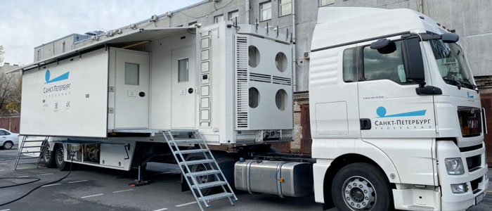 Broadcast Solutions (Germania) consegna il primo OB Van UHD a San Pietroburgo