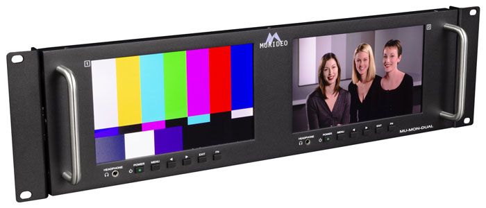Murideo lancia il Test Monitor 4K a doppio schermo montato a rack