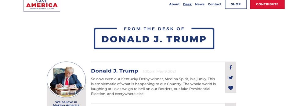 Trump rilancia con la sua piattaforma social