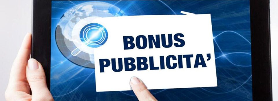 Bonus pubblicità anche per radio e tv