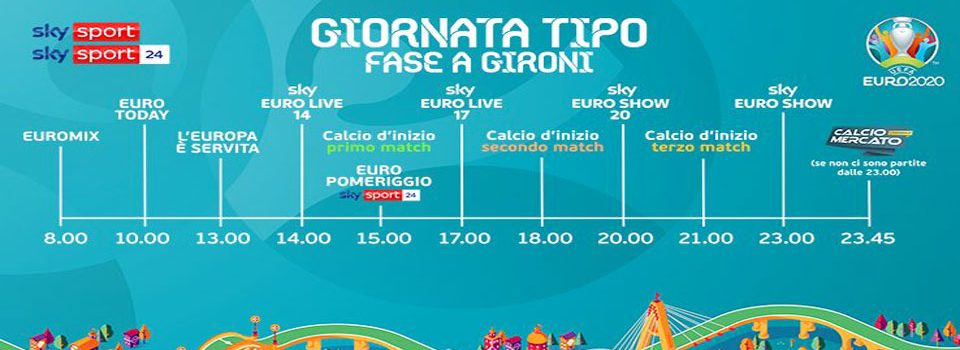 Sky, tutto pronto per gli Europei di calcio