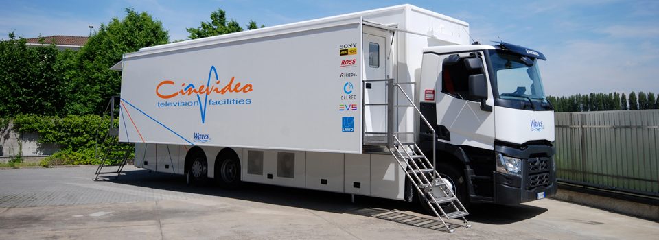 L'OB Van Cinevideo 4K 12G utilizza Lawo VSM per il controllo generale della trasmissione