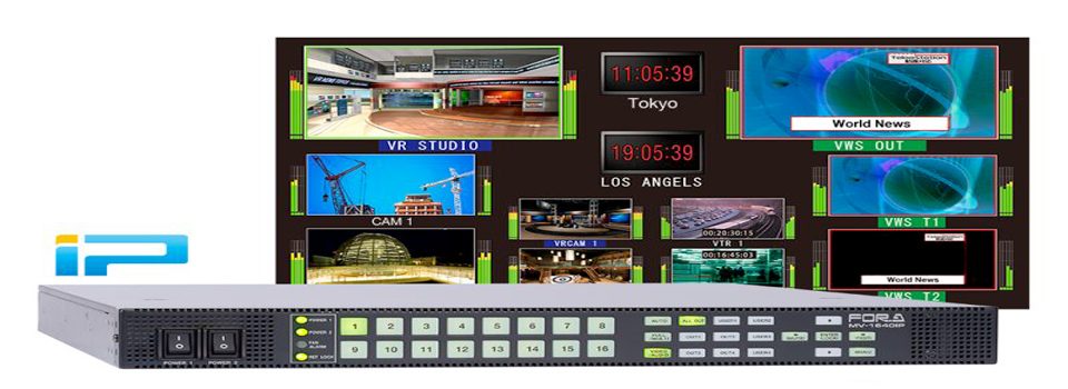 Il nuovo multiviewer IP FOR-A monitora i flussi di lavoro di produzione ibridi